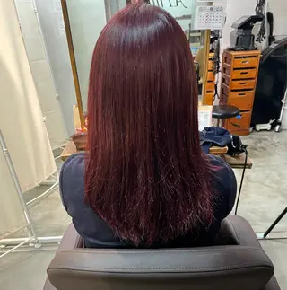 セミロング カラー 辻村 はなのヘアスタイル