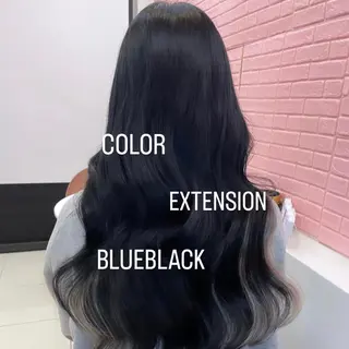 ロング カラー エクステ🩵ブリーチ 韓国ヘア🩵KAEのヘアスタイル