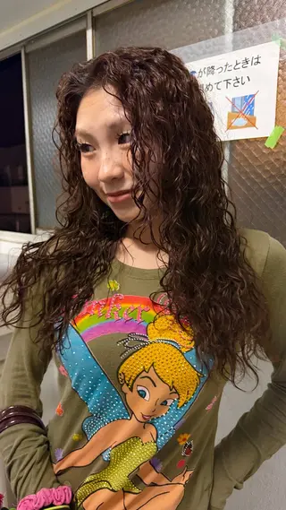 ロング パーマ パーマ特化⚡️阿世賀 隆太のヘアスタイル