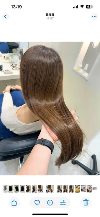 ロング カラー 🩰ニシムラヒカリ 半個室salon♡*のヘアスタイル