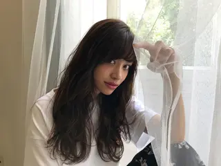 ロング カラー パーマ 🌈髪質改善💕 縮毛矯正✨青木まで✨のヘアスタイル