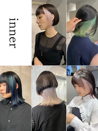 ショート カラー 井上 唯のヘアスタイル