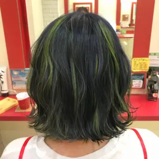 ミディアム カラー 櫻井 なんなのヘアスタイル