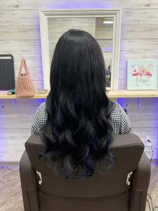 セミロング カラー ヘアアレンジ FAAM Tsuneのヘアスタイル