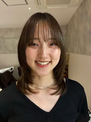 ロング アレンジ/縮毛矯正 FACE。ゆのんのヘアスタイル