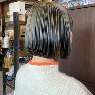 ミディアム カラー 比嘉 陽のヘアスタイル