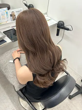 セミロング カラー 髪質改善/縮毛矯正 🫧RISA🎀のヘアスタイル