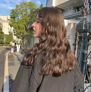 セミロング カラー パーマ ヘアアレンジ 🌼似合わせのプロ 心斎橋/rena🌼のマツエク・マツパデザイン