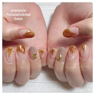 ミディアム ネイル 🐾enen style 🐾のネイルデザイン