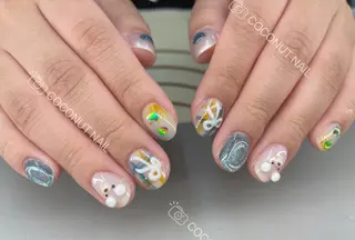 ネイル 神田 ココナッツのネイルデザイン