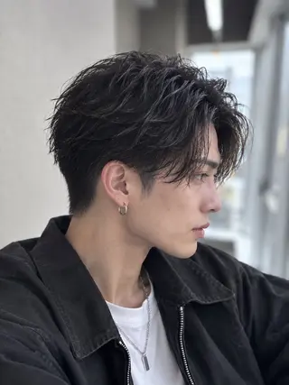 ショート パーマ 🔥メンズ特化方🔥 似合わせ💈三宅悠斗のヘアスタイル