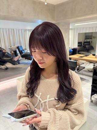 ロング カラー 🪞透け感&韓国ヘア 🪞honokaのヘアスタイル