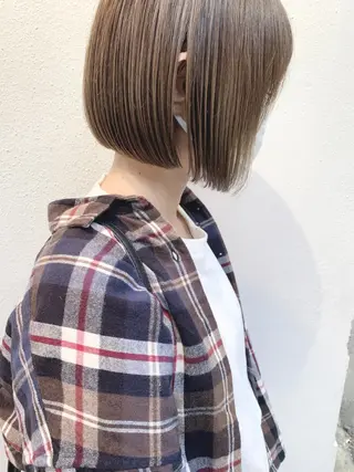 ショート カラー 樫原裕二/似合わせ カット/透明感カラーのヘアスタイル