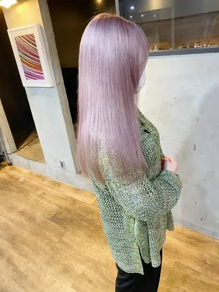 セミロング カラー yoriダブルカラー 代表すがわらのヘアスタイル