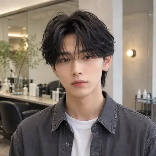 パーマ メンズ 石井 実可子のヘアスタイル