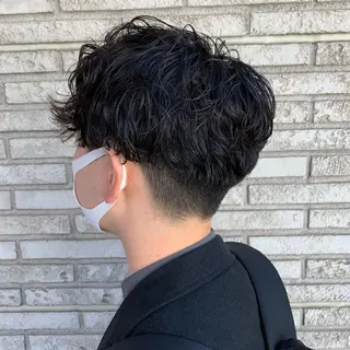 パーマ メンズ メンズ特化フェード パーマ小林裕史のヘアスタイル