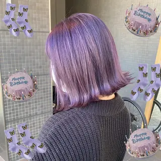 ショート カラー 色落ちまで可愛い🧚 心斎橋hikaruのヘアスタイル