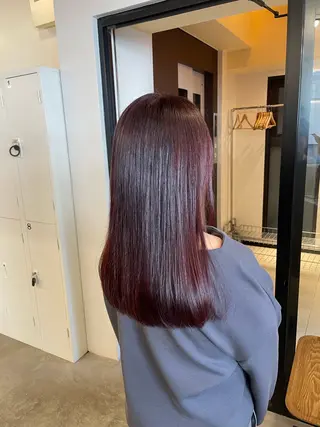 セミロング カラー 髪質改善/ 艶髪人気/Renaのヘアスタイル