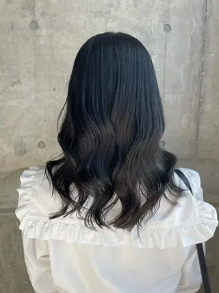 ロング カラー ヘアアレンジ 縮毛矯正/髪質改善/ ブリーチ毛/木元渓太のヘアスタイル