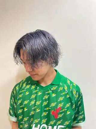 ショート カラー メンズ レイヤー／パーマ TAKUYAのヘアスタイル