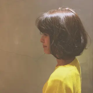 ミディアム カラー 金子 歩実のヘアスタイル