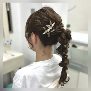 ヘアアレンジ 似合わせヘアメイク 💐オダギリチアキのヘアスタイル