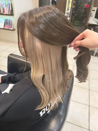 ミディアム カラー 🩵RIKO🩵 透明感カラー🫧のヘアスタイル