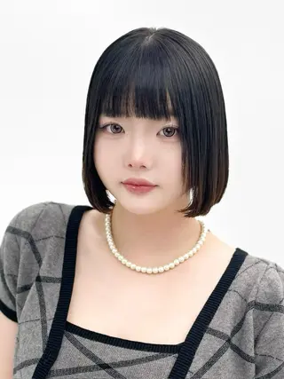 ショート カラー ヘアアレンジ 縮毛矯正🤍 盛れるボブ/ひかりのヘアスタイル