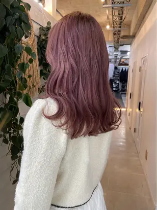 ミディアム カラー jill by gisel 博多のヘアスタイル
