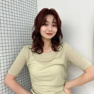 パーマ うえはら みやのヘアスタイル