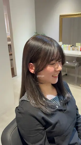 セミロング beleef mel meiのヘアスタイル