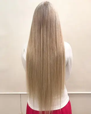 セミロング カラー Shiho お洒落な エクステ♡ハイトーンのヘアスタイル