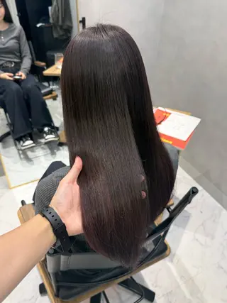 ロング カラー 透明感カラー/パーマ 🌀アオノのヘアスタイル