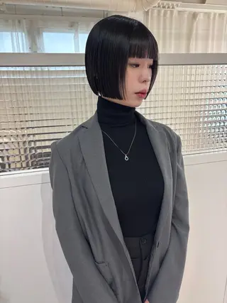 ショート masa/ボブ特化/ ぷつっとボブのヘアスタイル