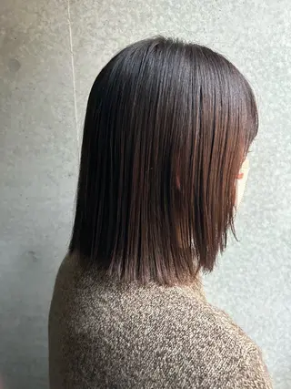 ミディアム 新堀 紫音のヘアスタイル