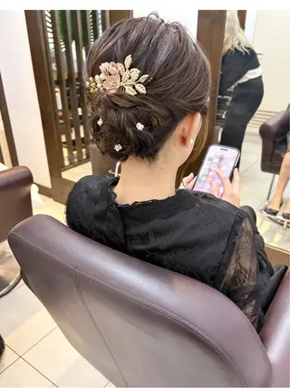 セミロング アレンジ&ショート 💙YUKINOのヘアスタイル