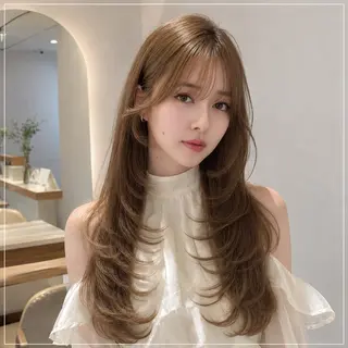 ロング 🦋韓国風レイヤー/ 艶髪矯正🦋凛太郎のヘアスタイル