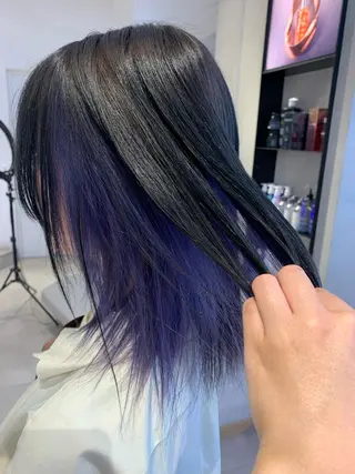 ミディアム カラー Kureha/ネイル トレンドヘアのマツエク・マツパデザイン