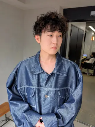 カラー パーマ ヘアアレンジ メンズ 【毛流れヘア】 人気No.1/ユウキのヘアスタイル