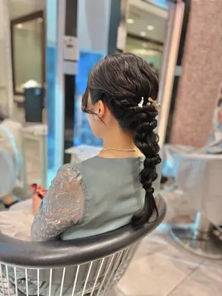 ヘアアレンジ 🌸銀座No.1パー マ🌸いでいあやのヘアスタイル