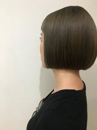 ミディアム カラー 水野 恵里加のヘアスタイル