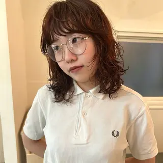 ミディアム パーマ Terve. メイのヘアスタイル