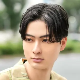 パーマ メンズ メンズ特化カットパー マカラー坂田柊のヘアスタイル