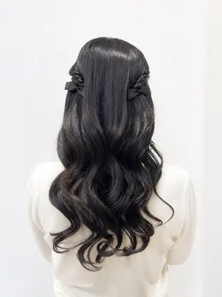 ロング ヘアアレンジ ヘアセット ヘッドスパ/河西未来のヘアスタイル