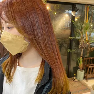 ロング カラー Moca 〰️のヘアスタイル