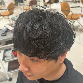 パーマ メンズ 三条メンズパーマ⚽️ 髙井　陽のヘアスタイル