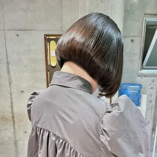 ミディアム カラー 堺 鳳 ママ美容師 yukariのヘアスタイル