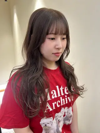 ロング カラー hubhair レイヤー/透明感のヘアスタイル