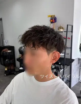 パーマ メンズ limitみづき🌙 レイヤーカットのヘアスタイル