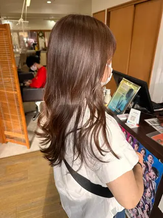 ミディアム カラー ブリーチカラー🫧 森　凪沙のヘアスタイル